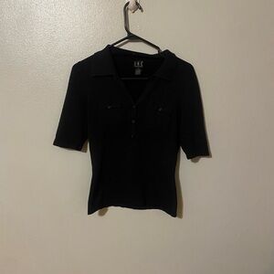 INC International Concepts Women's Black Top